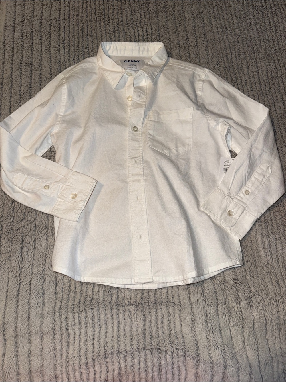 Old Navy White Button-Down Shirt for Kids